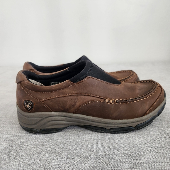 Ariat slip on leather shoes sz 7b - Picture 1 of 9
